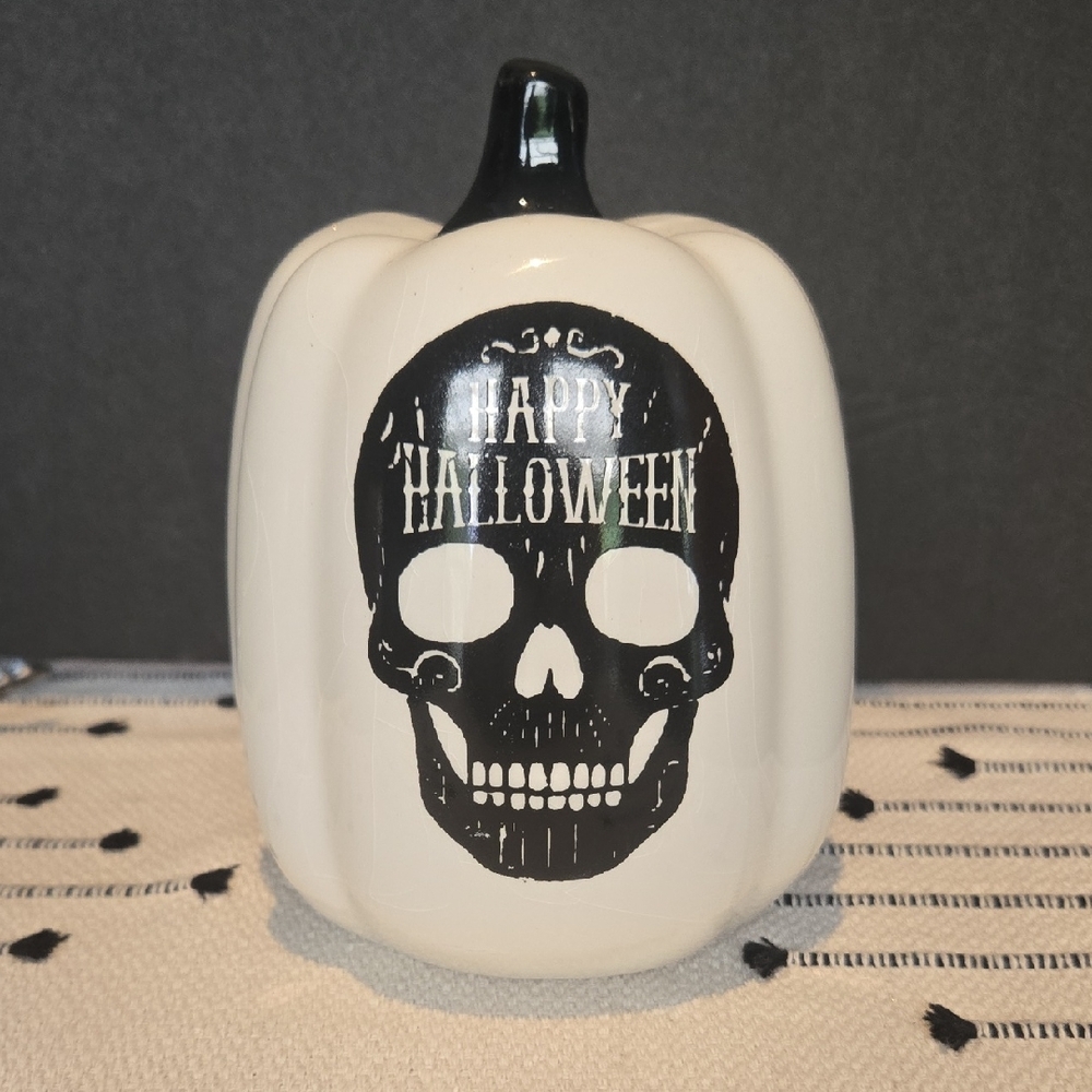 Halloween Skull Pumpkin Decor